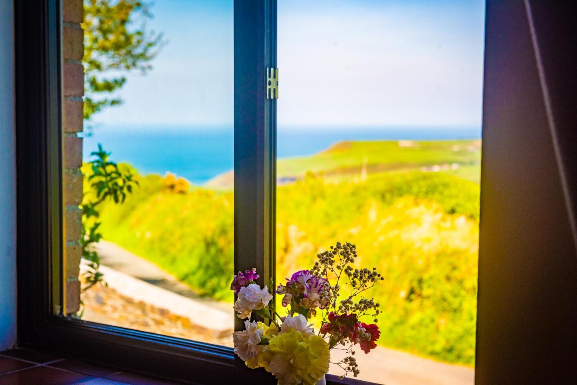 בוסקאסל Polrunny Farm Elderberry Cottage With Sea View מראה חיצוני תמונה